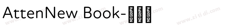 AttenNew Book字体转换